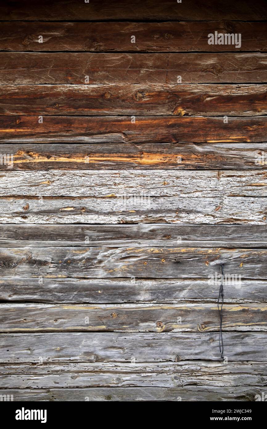 Dunkle Grunge Holztapete und Hintergrund, Stockfoto