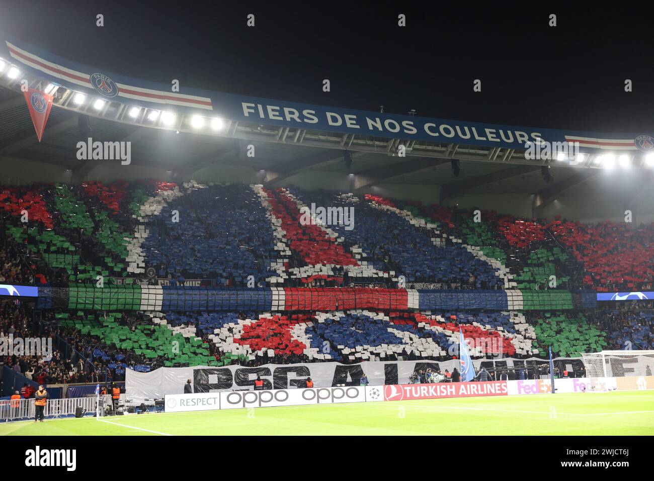 Paris, Frankreich. Februar 2024. © PHOTOPQR/LE PARISIEN/LE PARISIEN/ARNAUD JOURNOIS ; PARIS ; 14/02/2024 ; FUSSBALL, LIGUE DES CHAMPIONS UEFA, HUITIEMES DE FINALE ALLER, 14.02.2024, PARIS, PARC DES PRINCES/PARIS SG - REAL SOCIEDAD /PHOTO LE PARISIEN/ARNAUD JOURNOIS CREDIT: MAXPPP/ALAMY LIVE NEWS Stockfoto