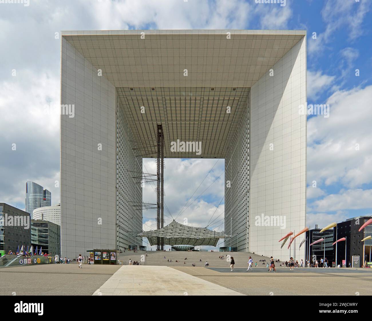 Grande Arche de La Defense, Geschäftsviertel La Defense, Paris, Frankreich Stockfoto