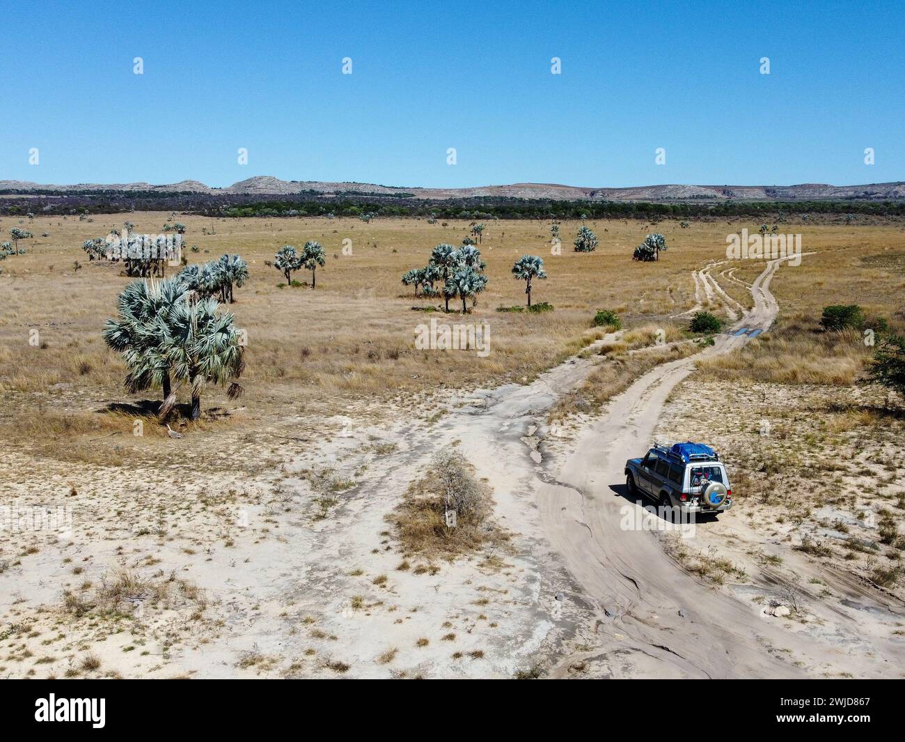 Madagaskar mit dem Auto Stockfoto