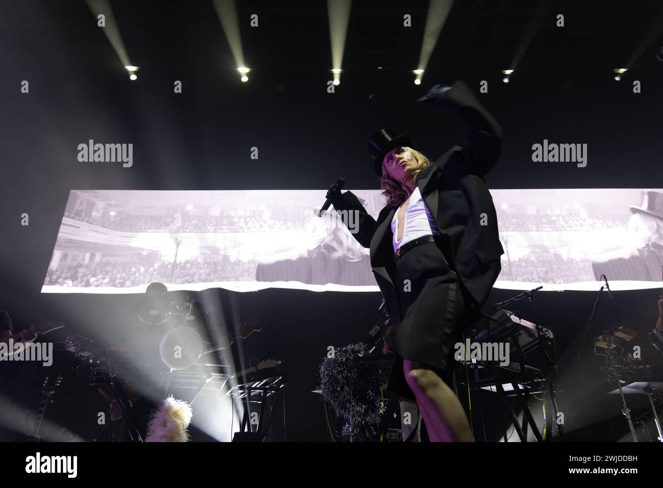 Newcastle, Großbritannien - Roisin Murphy tritt am 14. Februar 2024 im O2 City Hall in Newcastle auf - Foto: Jill O'Donnell/Alamy Live News Stockfoto