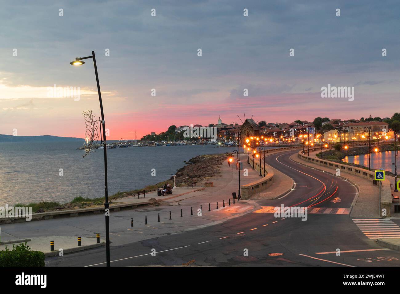 Nesebar in der Morgen-eine berühmte bulgarische Resort Stockfoto