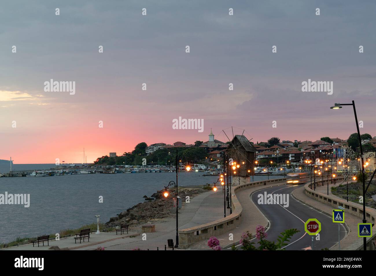 Nesebar in der Morgen-eine berühmte bulgarische Resort Stockfoto