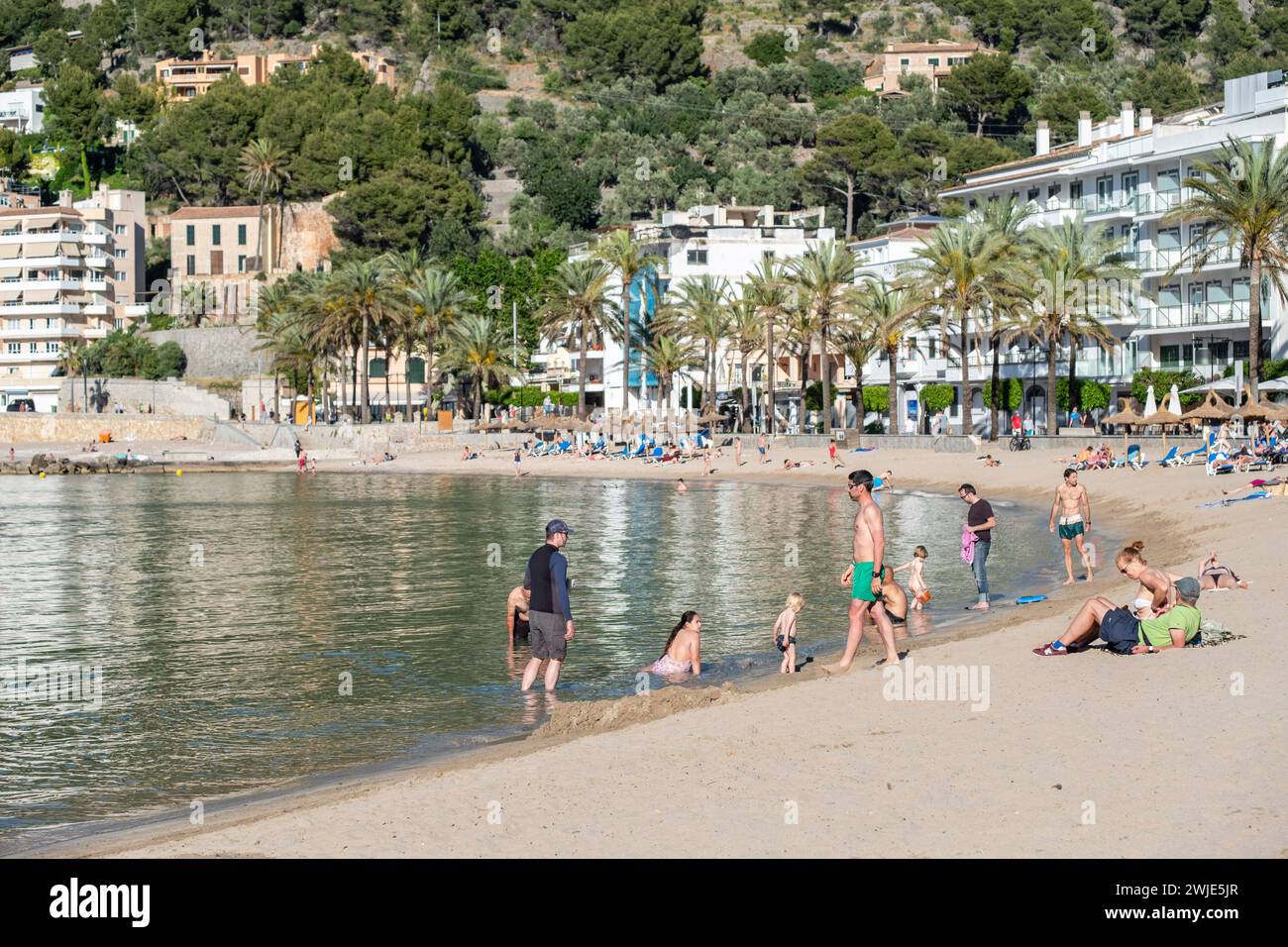 Repic Beach, Soller Valley, Mallorca, Balearen, Spanien Stockfoto