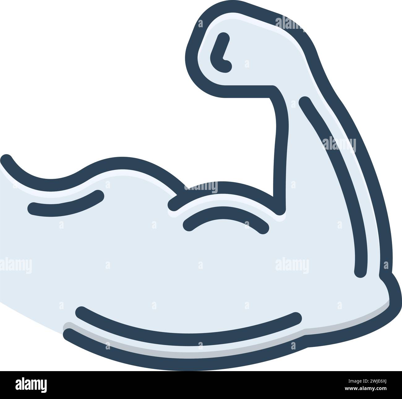 Symbol für Arm, Oberschenkel Stock Vektor