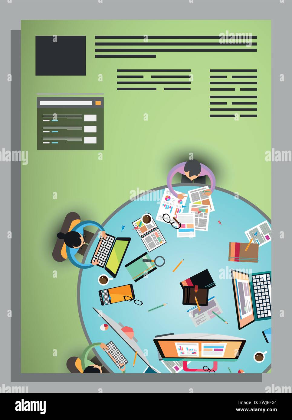 Vector abstrakte Flyer-Vorlage für Unternehmensunternehmen Stock Vektor