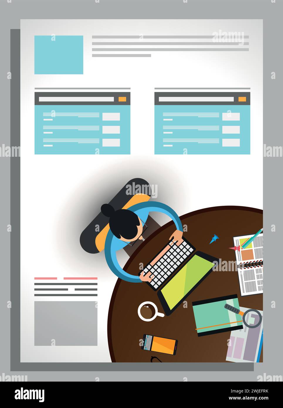 Vector abstrakte Flyer-Vorlage für Unternehmensunternehmen Stock Vektor