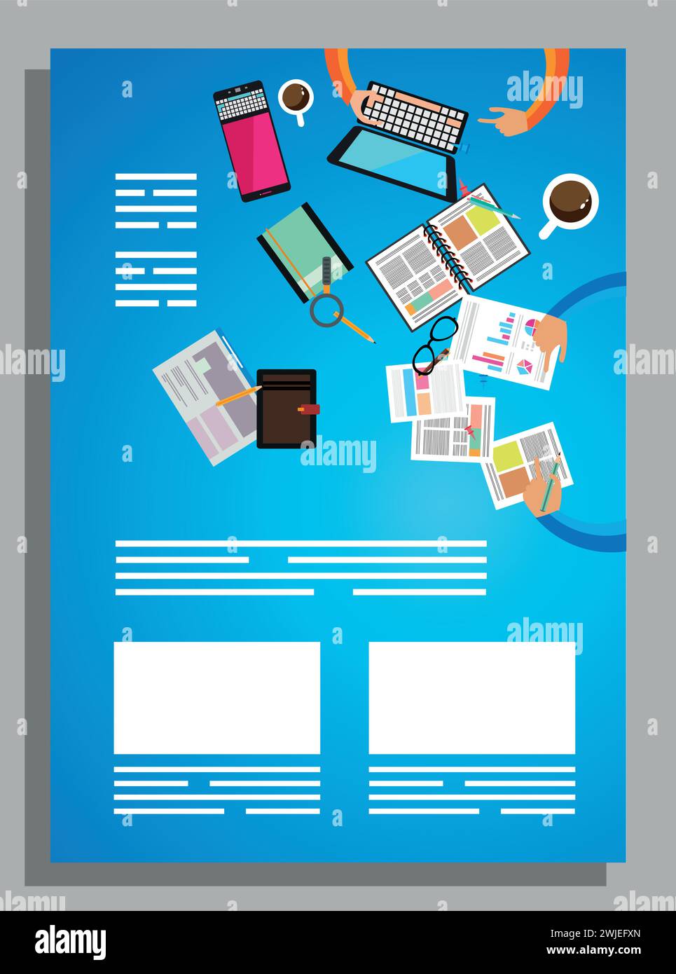 Vector abstrakte Flyer-Vorlage für Unternehmensunternehmen Stock Vektor