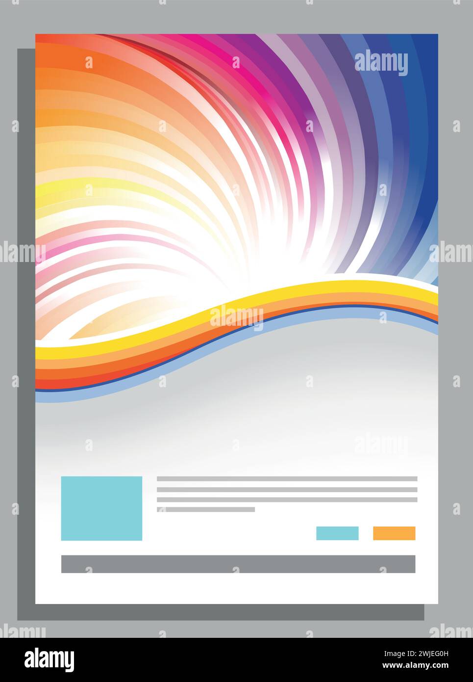 Vector abstrakte Flyer-Vorlage für Unternehmensunternehmen Stock Vektor