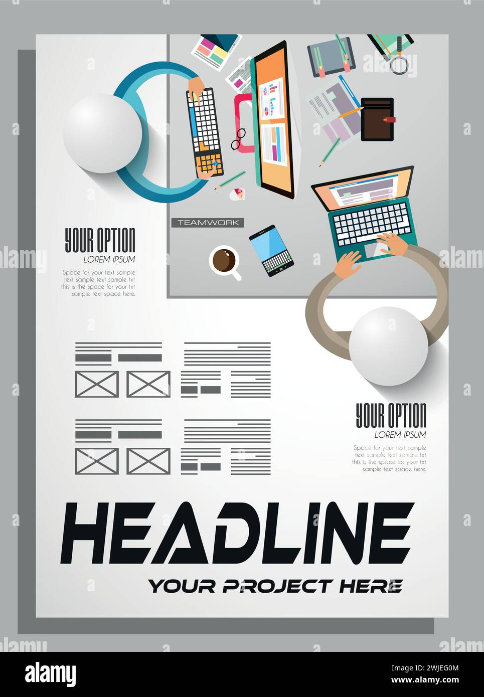 Vector abstrakte Flyer-Vorlage für Unternehmensunternehmen Stock Vektor