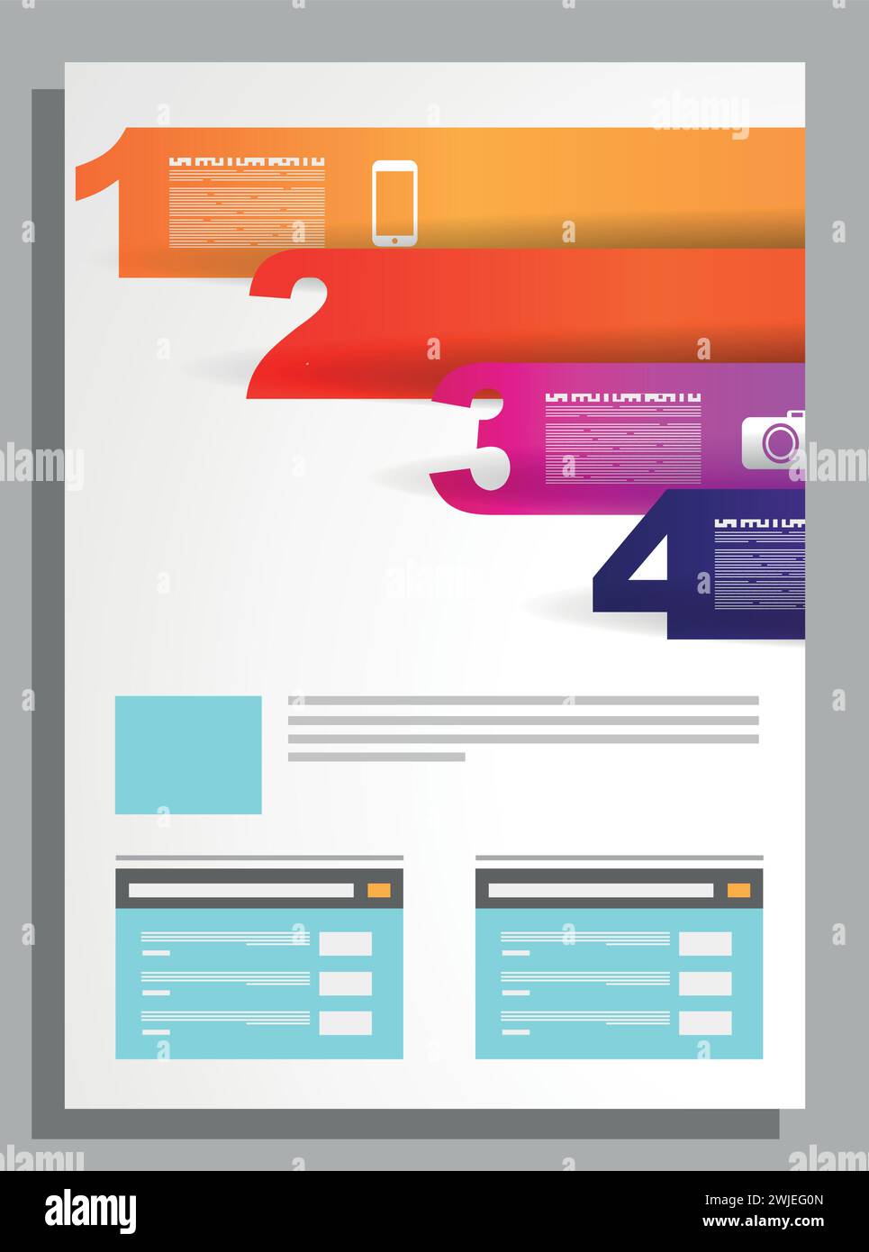 Vector abstrakte Flyer-Vorlage für Unternehmensunternehmen Stock Vektor