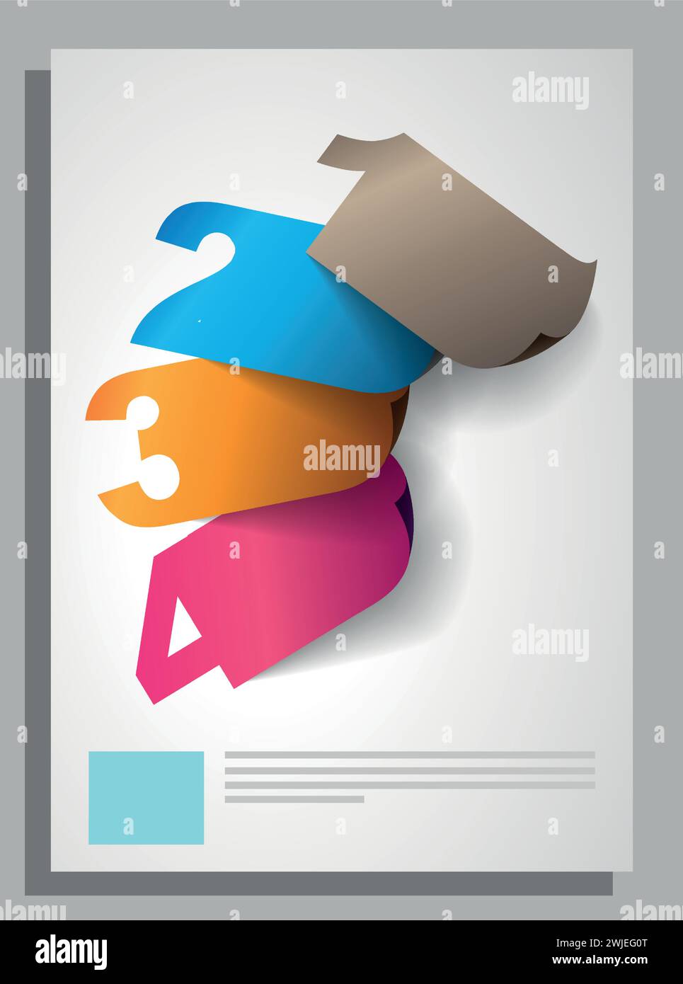 Vector abstrakte Flyer-Vorlage für Unternehmensunternehmen Stock Vektor