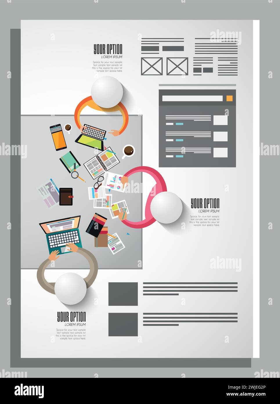 Vector abstrakte Flyer-Vorlage für Unternehmensunternehmen Stock Vektor