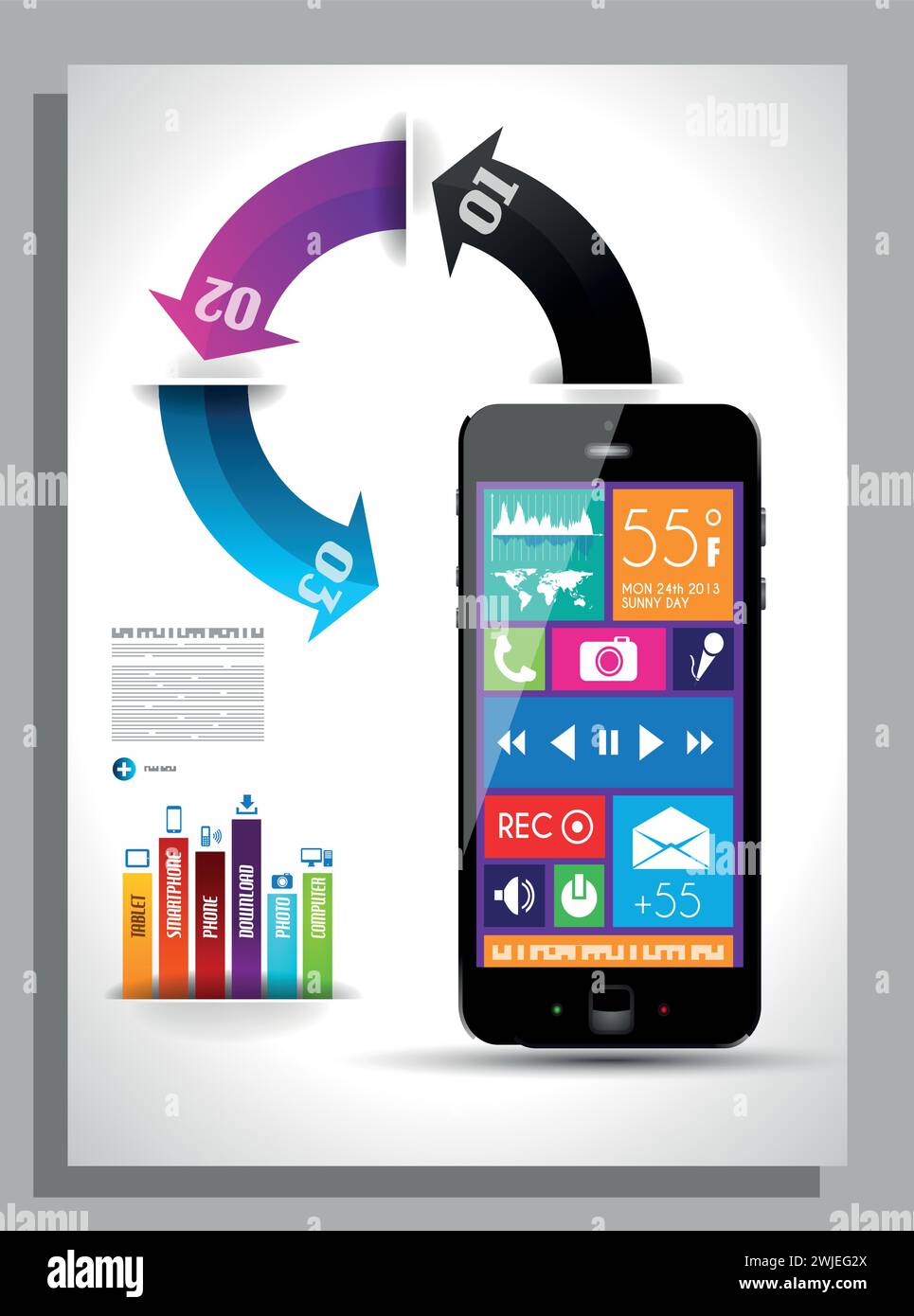 Vector abstrakte Flyer-Vorlage für Unternehmensunternehmen Stock Vektor