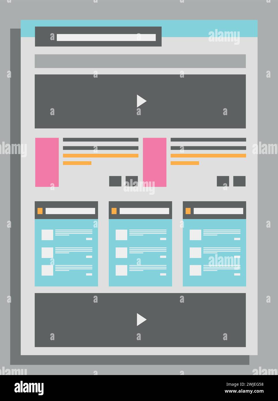 Vector abstrakte Flyer-Vorlage für Unternehmensunternehmen Stock Vektor