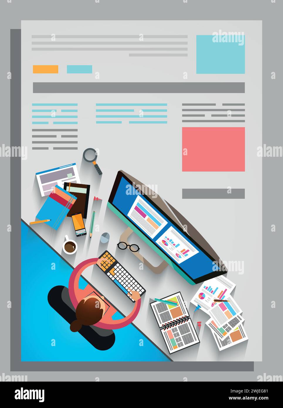 Vector abstrakte Flyer-Vorlage für Unternehmensunternehmen Stock Vektor