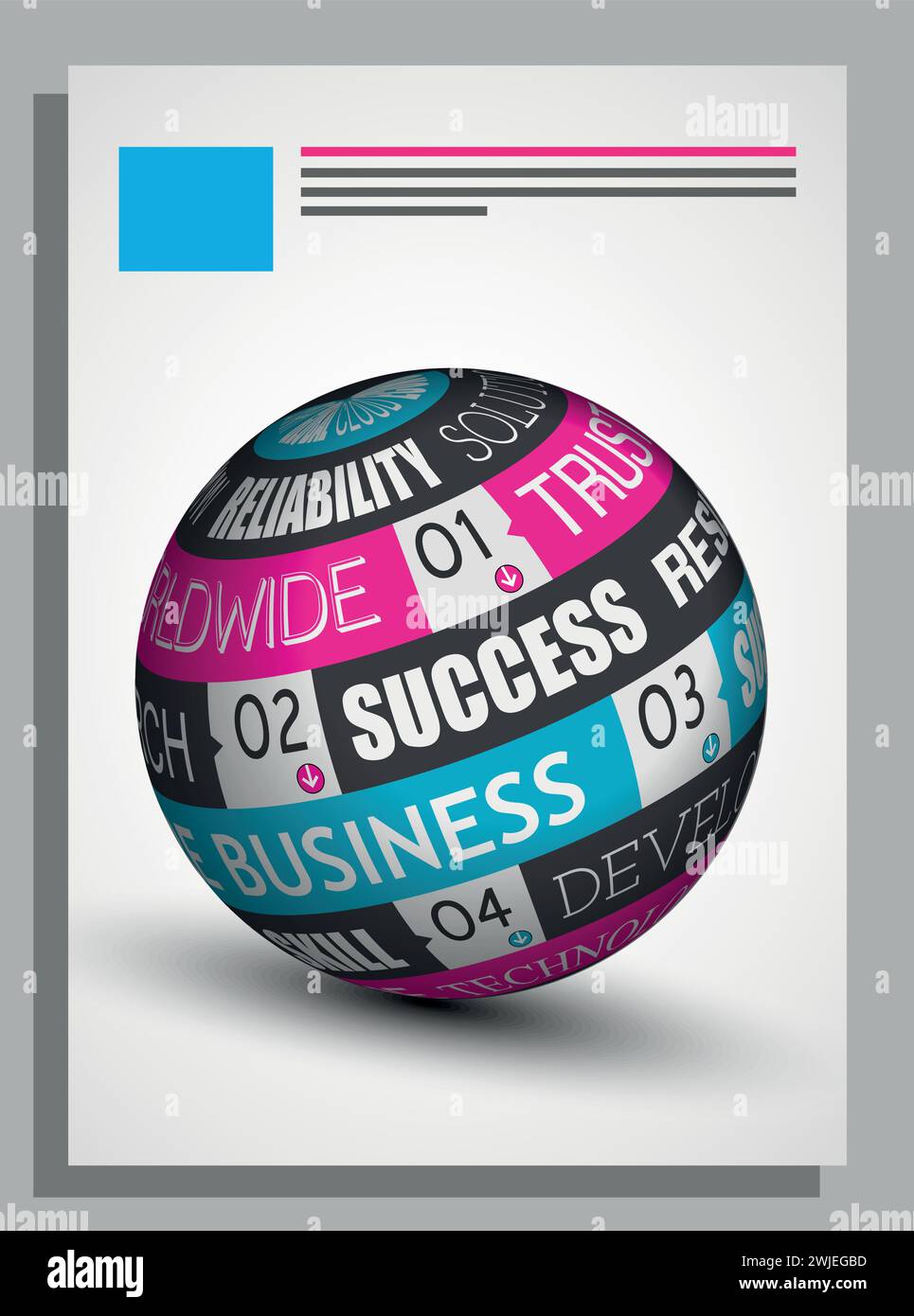 Vector abstrakte Flyer-Vorlage für Unternehmensunternehmen Stock Vektor