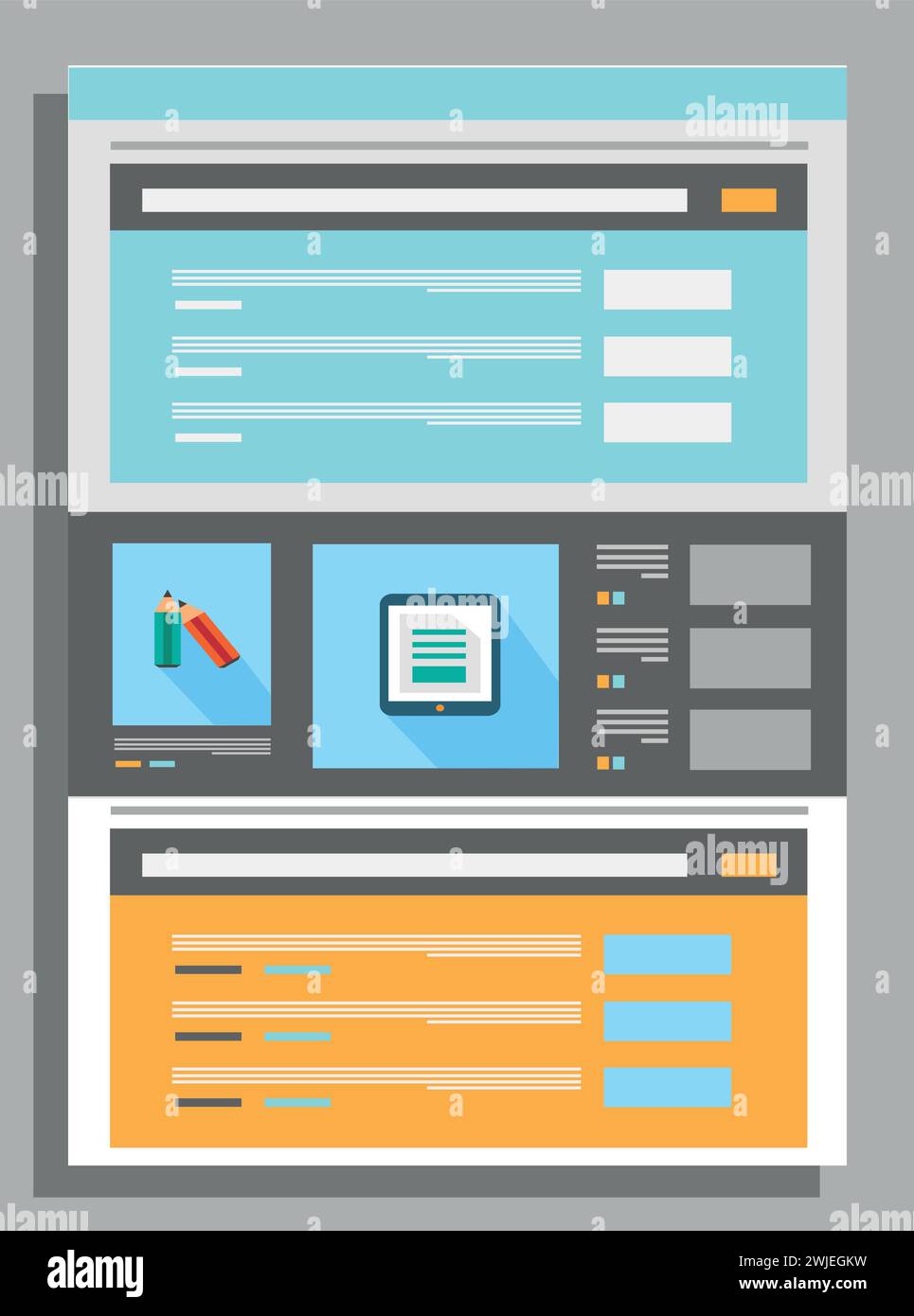 Vector abstrakte Flyer-Vorlage für Unternehmensunternehmen Stock Vektor