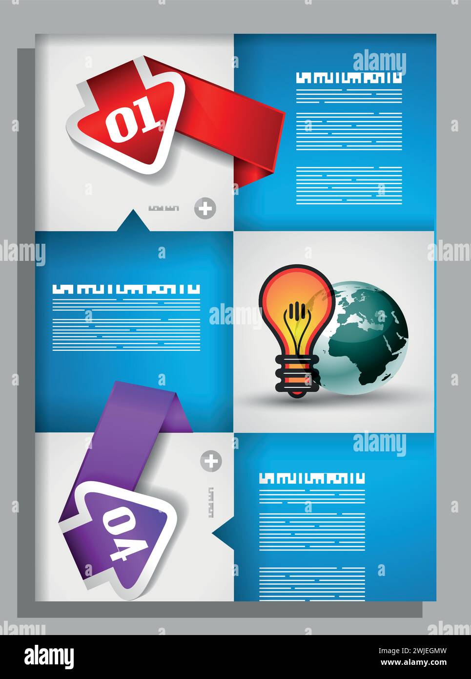 Vector abstrakte Flyer-Vorlage für Unternehmensunternehmen Stock Vektor