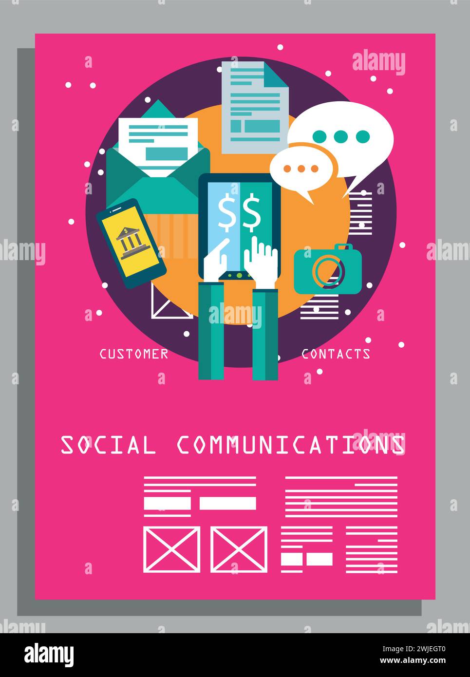 Vector abstrakte Flyer-Vorlage für Unternehmensunternehmen Stock Vektor