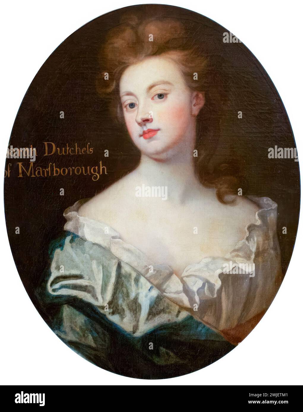Sarah Churchill (Neé Jennings, 1660–1744), Herzogin von Marlborough, Porträtgemälde in Öl auf Leinwand von Sir Godfrey Kneller, um 1680 Stockfoto