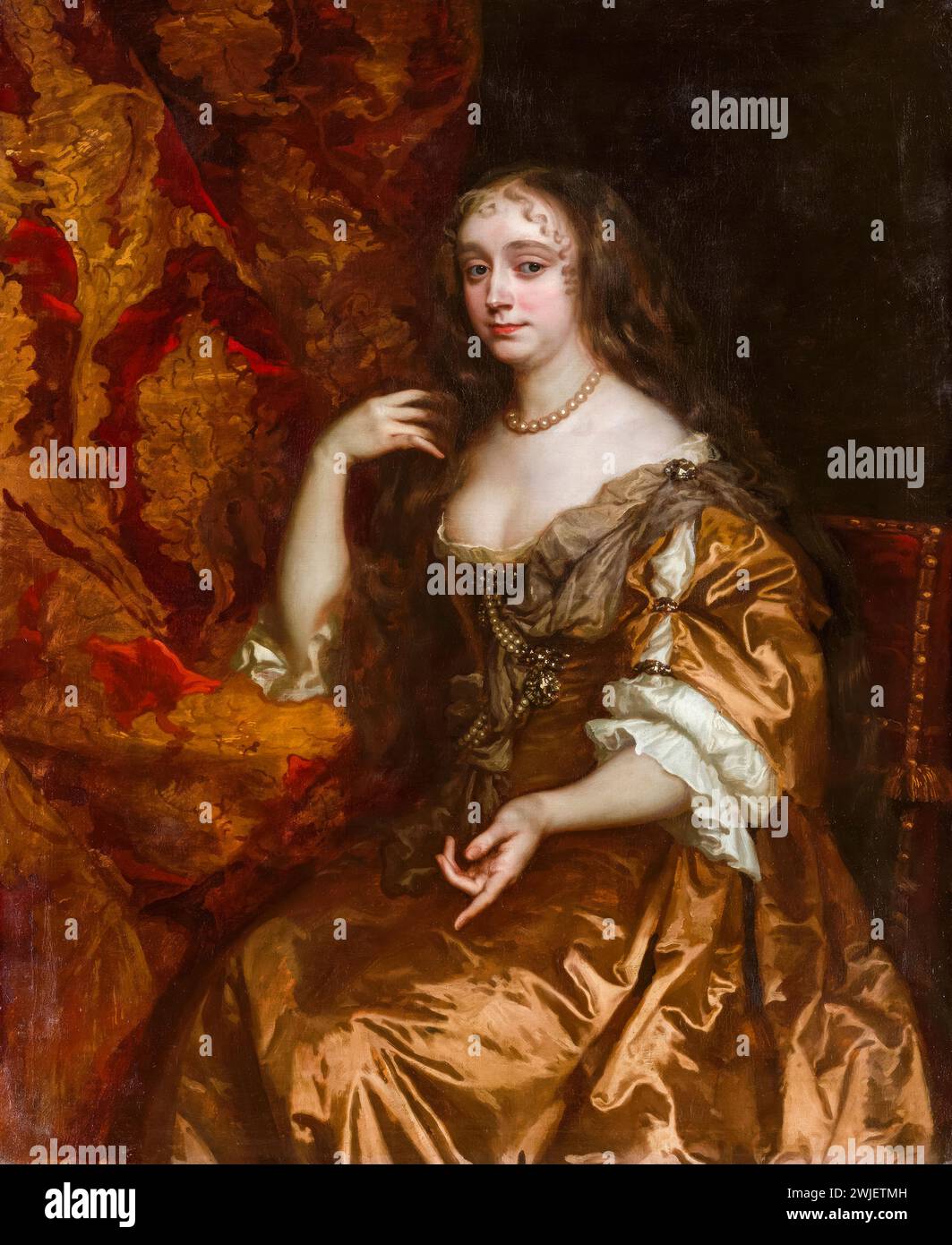 Anne Hyde (1637–1671), Herzogin von York. Erste Ehefrau von König Jakob II. Und VII., Porträtgemälde in Öl auf Leinwand von Sir Peter Lely, um 1662 Stockfoto