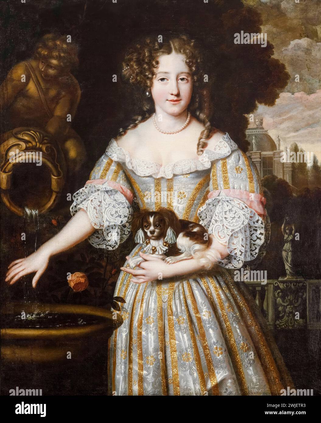 Louise de Kéroualle, Herzogin von Portsmouth, (1649–1734), Geliebte von König Karl II. Von England, Porträtgemälde in Öl auf Leinwand von Henri Gascar, um 1670 Stockfoto
