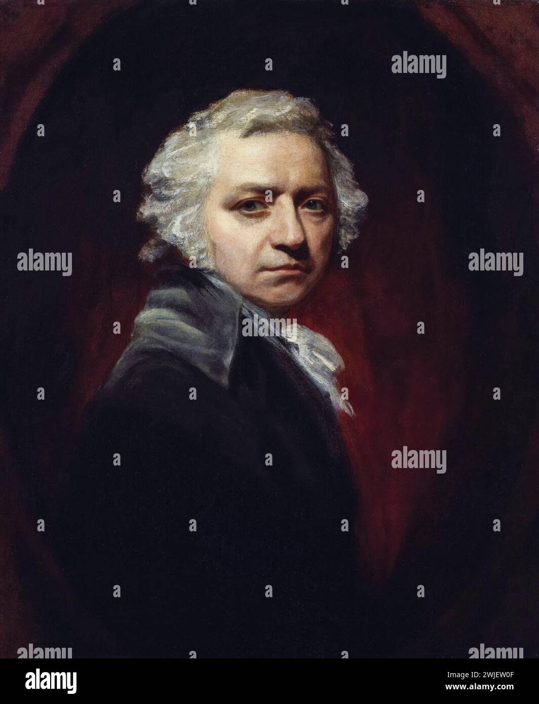 Henry Fuseli (Johann Heinrich Füssli, 1741–1825), englisch-schweizerischer Maler, Porträtmalerei in Öl auf Leinwand von John Opie, 1794 Stockfoto