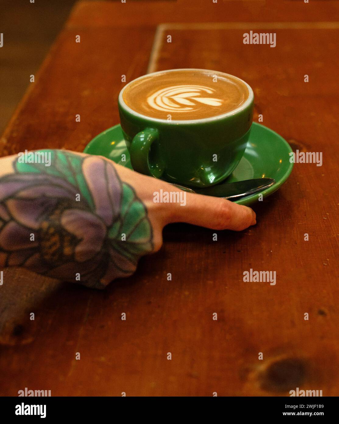 Kunst-Kaffeekunst Stockfoto