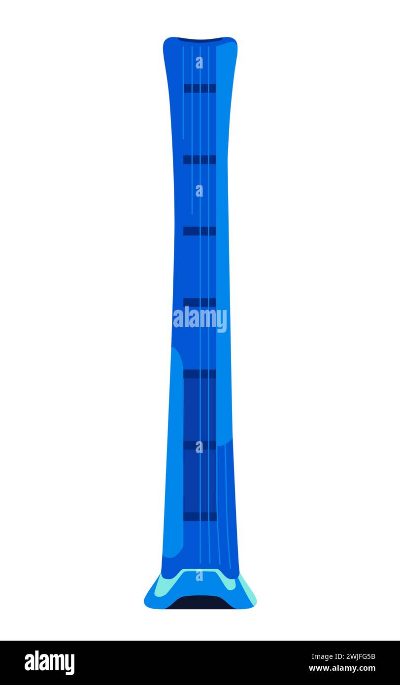 Shanghai Tower - modernes, flaches Design, Einzelbild Stock Vektor