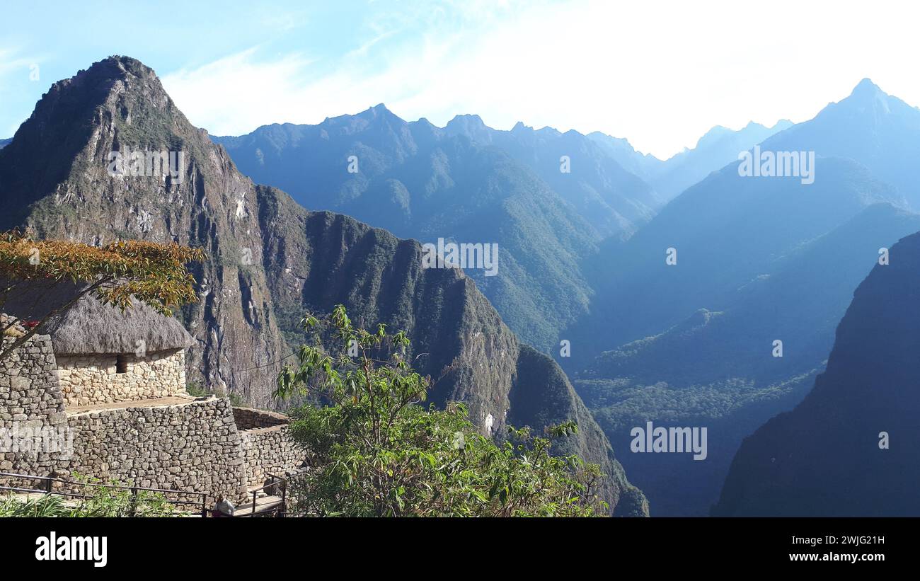 Machu Picchu in Peru Stockfoto