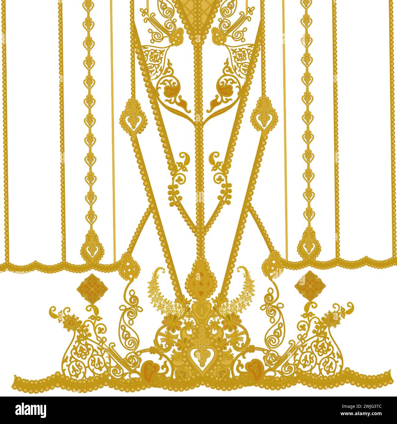 Digitales Textildesign in schönen Farben und schönem Stil Stock Vektor