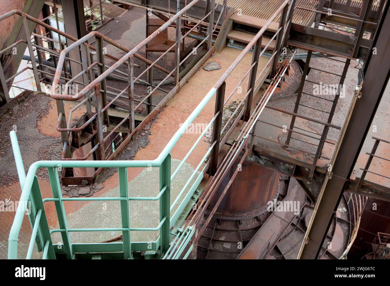 Ehemaliges Stahlwerk Henrichshütte, Hattingen, Landkreis Ruhr, Nordrhein-Westfalen, Deutschland, Europa Stockfoto