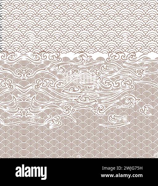 Digitales Textildesign in schönen Farben und schönem Stil Stock Vektor