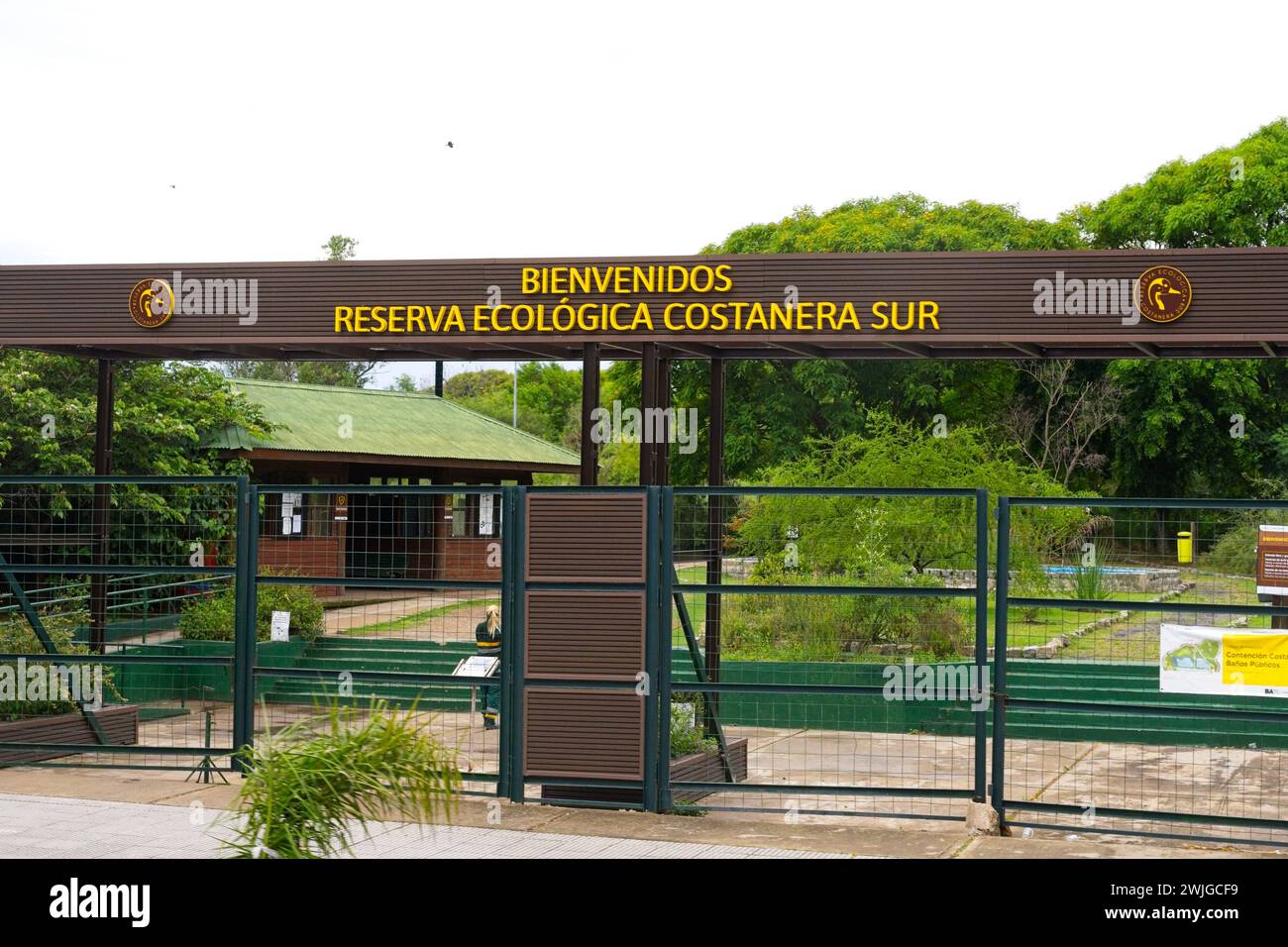 Das Ökoreservat Costanera Sur mit einer Fläche von 350 Hektar ist die größte und artenreichste Grünfläche der Stadt Buenos Aires. Stockfoto