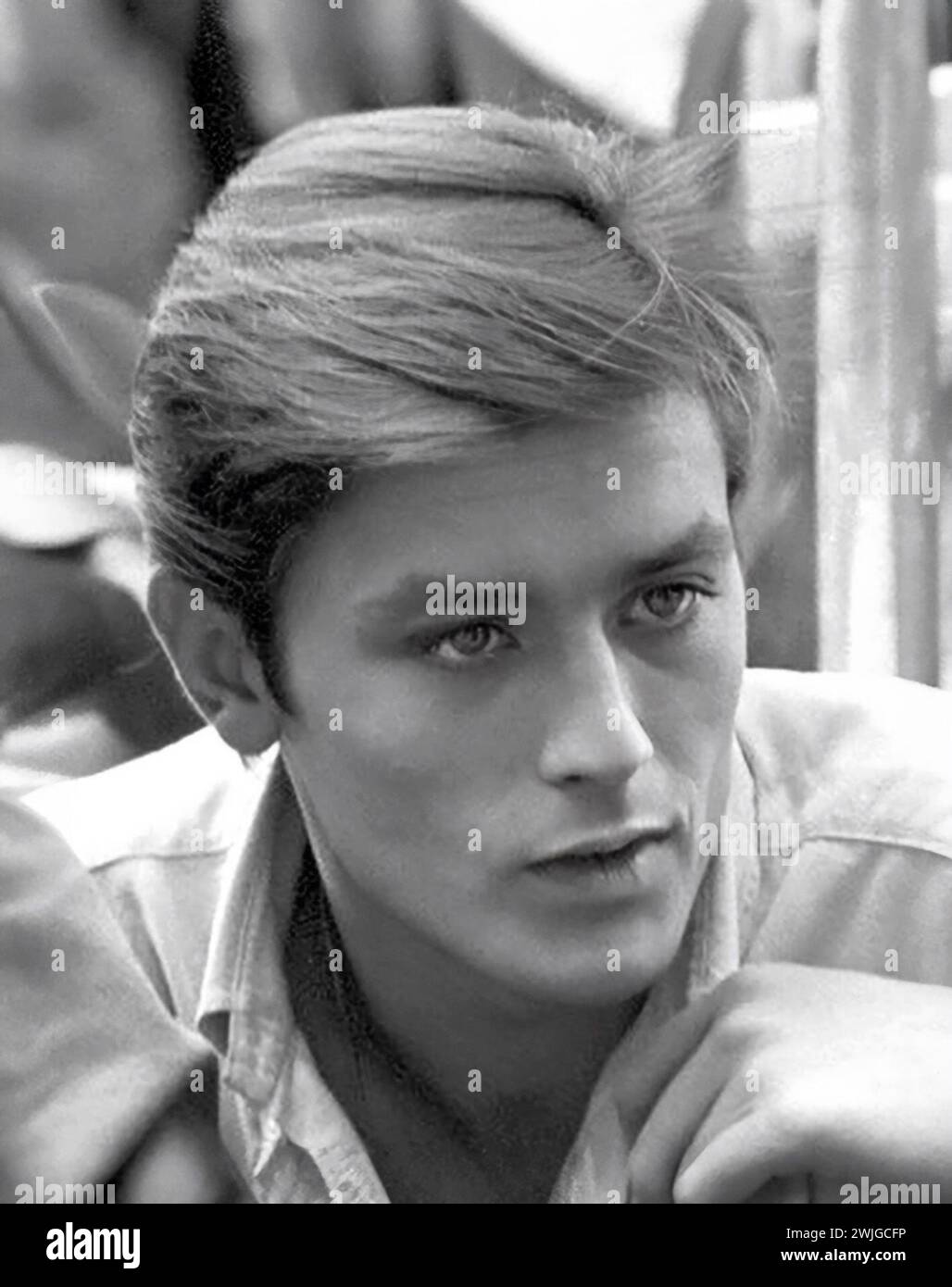 Porträt des französischen Schauspielers Alain Delon (* 1935), 1959 Stockfoto