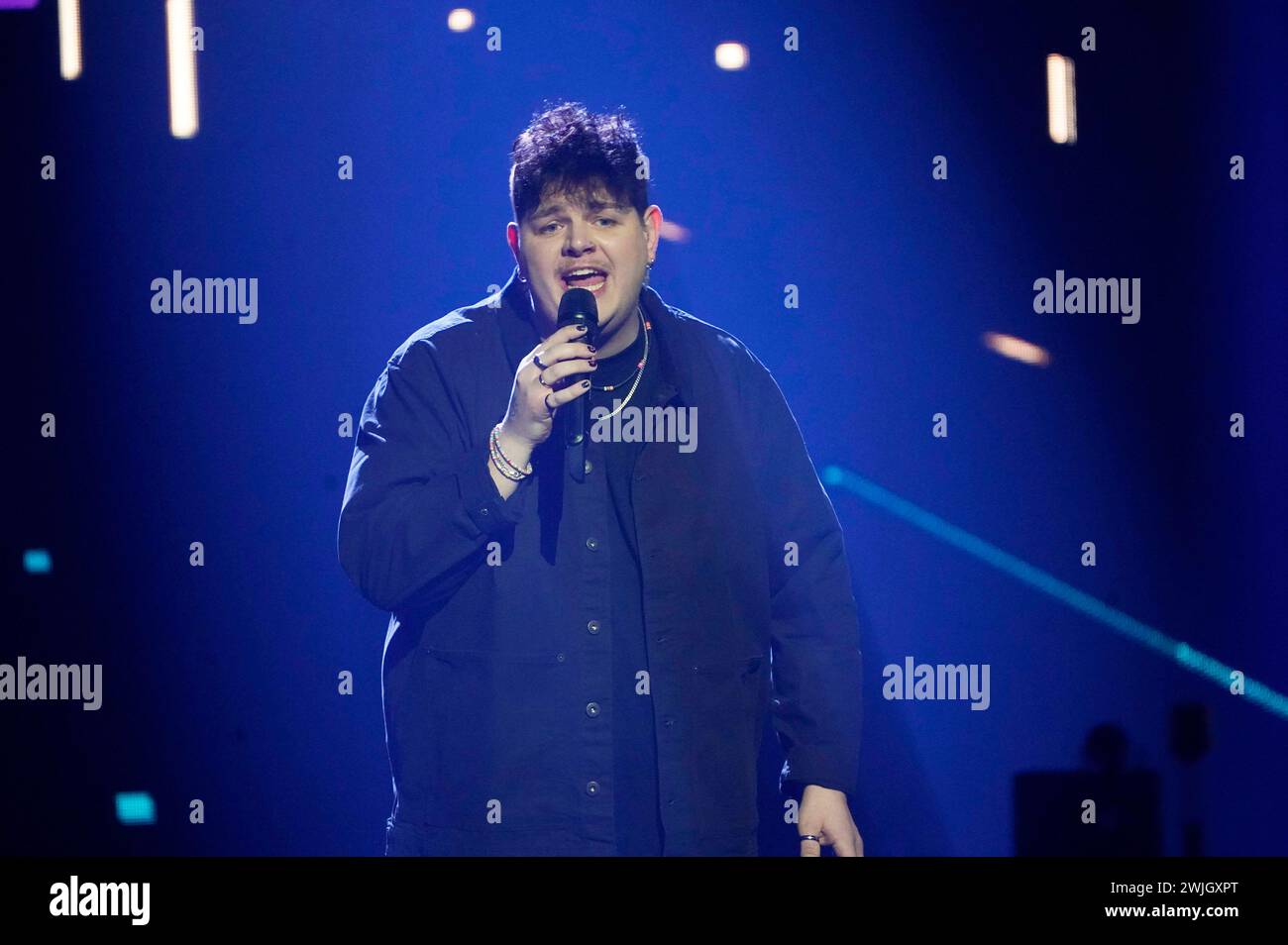 Isaak bei den Proben zur TVShow Eurovision Song Contest das Deutsche