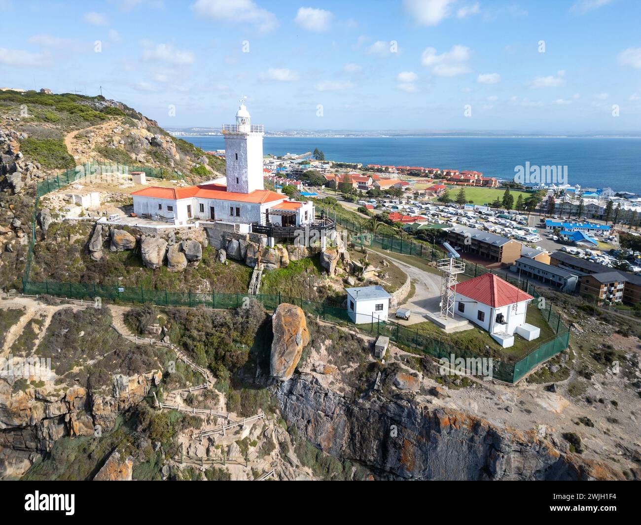 Cape St Blaize Lighthouse, Mossel Bay, Western Cape Province, Garden Route, Südafrika Stockfoto