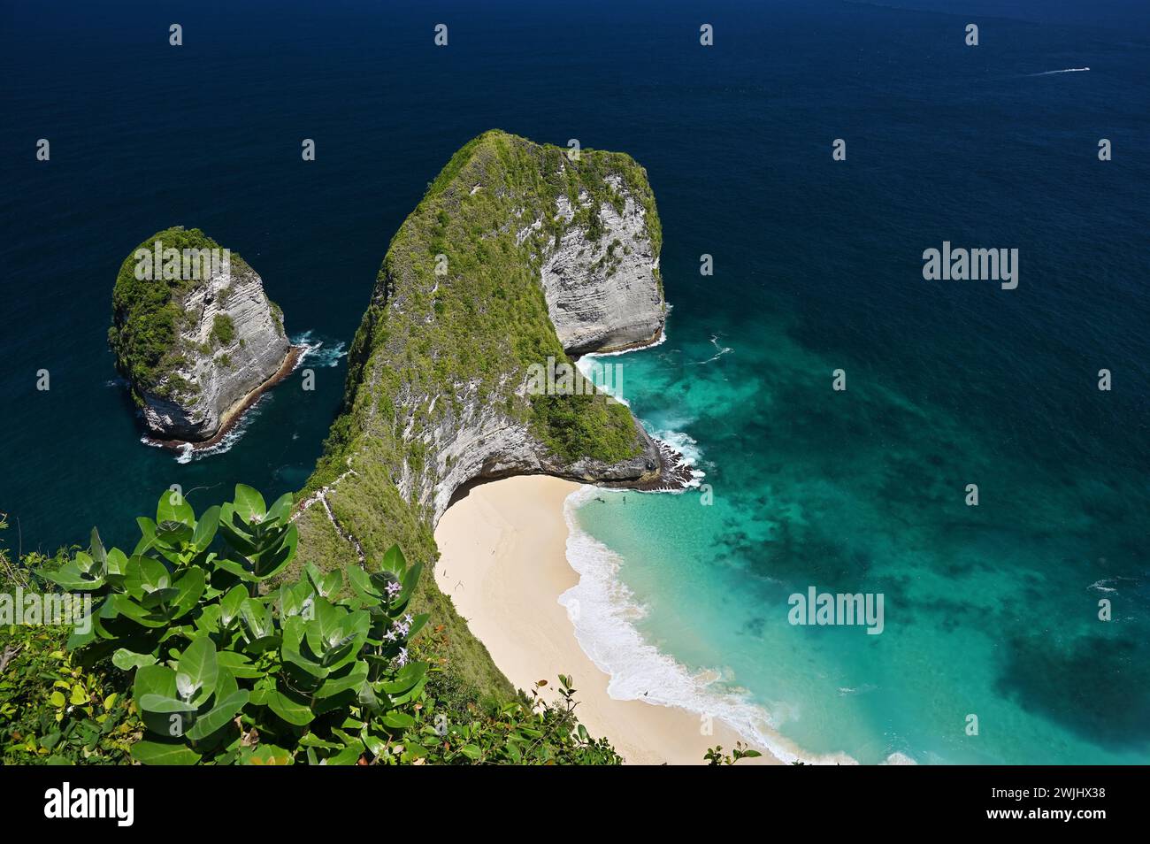 Kelingking Beach, Nusa Penida Island, Indonesien Stockfoto