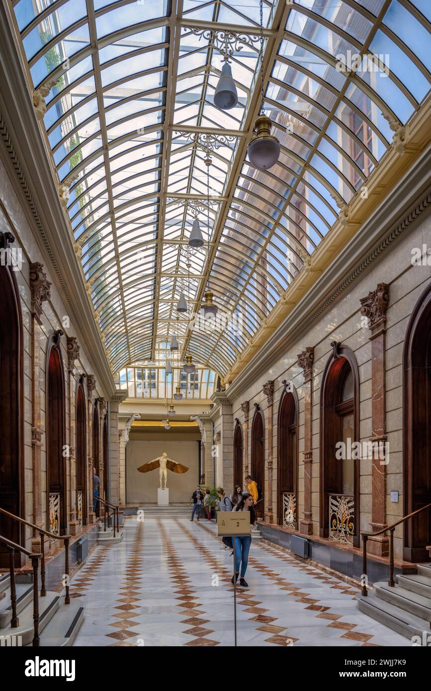 Das Real Casino von Murcia oder Casino de Murcia ist eines der emblematischsten Gebäude der Stadt mit dem gleichen Namen, Hauptstadt der Region Murcia. Stockfoto
