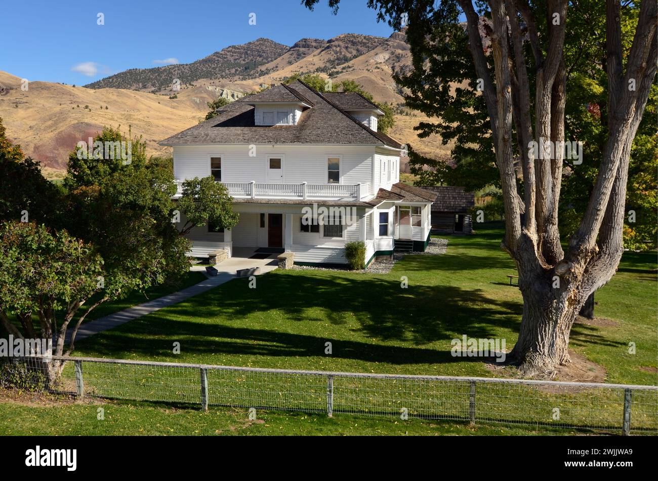 Cant Ranch Historic Home & Museum, John Day Fossil Beds N.M., Oregon. Stockfoto