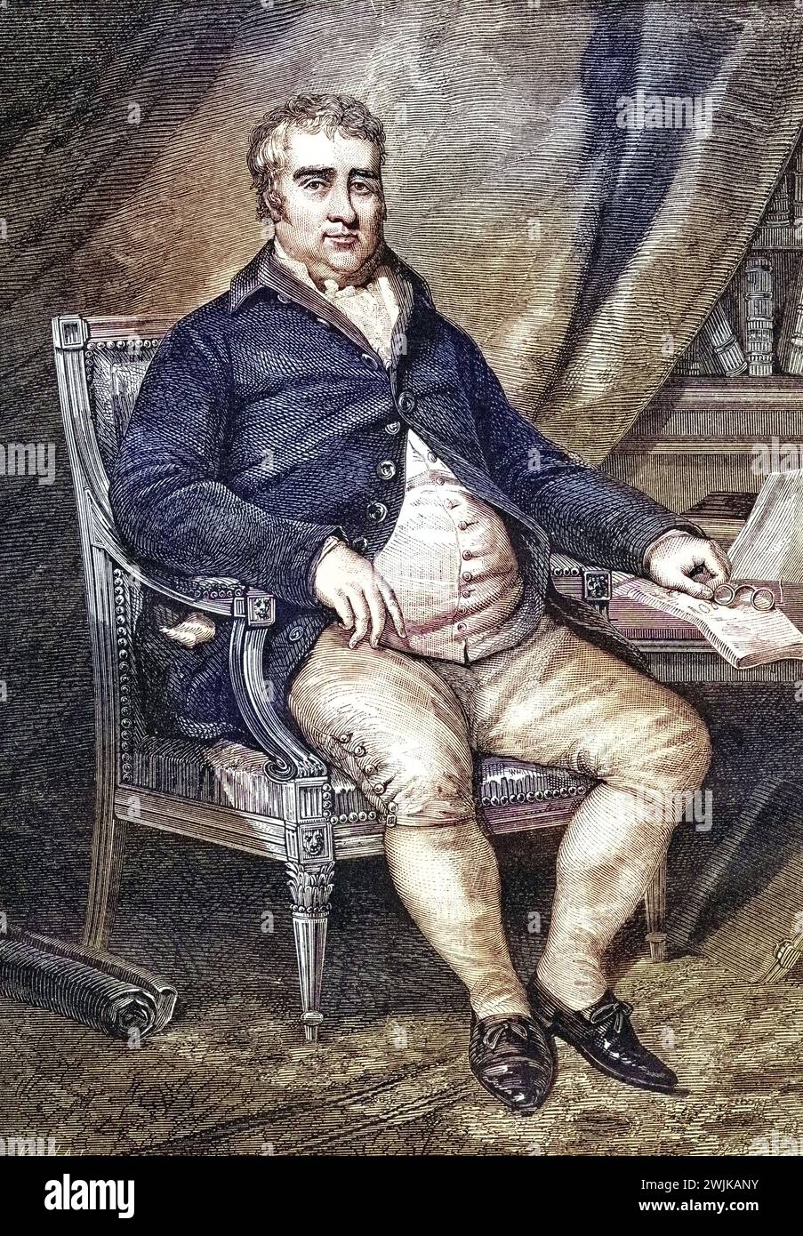 Charles James Fox (geb. 24. Januar 1749 in Westminster; am. 13. September 1806 in Chiswick) war ein britischer Staatsmann und Redner, Historisch, digital restaurierte Reproduktion von einer Vorlage aus dem 19. Jahrhundert, Datum nicht angegeben Stockfoto