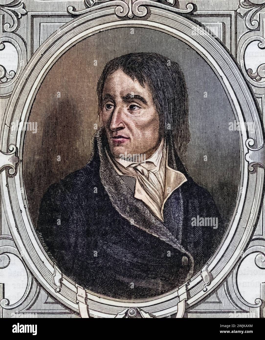 Jean-Baptiste Carrier (geb. 16. März 1756 in Yolet bei Aurillac; Std. 16. Dezember 1794 in Paris) war ein französischer Revolutionär und Mitglied des französischen Nationalkonvents, Historisch, digital restaurierte Reproduktion von einer Vorlage aus dem 19. Jahrhundert, Datum nicht angegeben Stockfoto