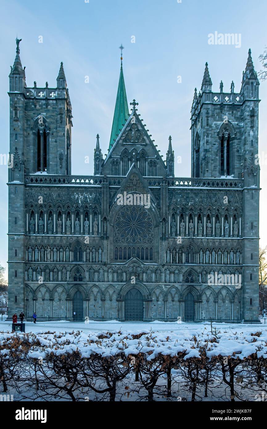 Nidaros Kathedrale in Trondheim, Norwegen Stockfoto