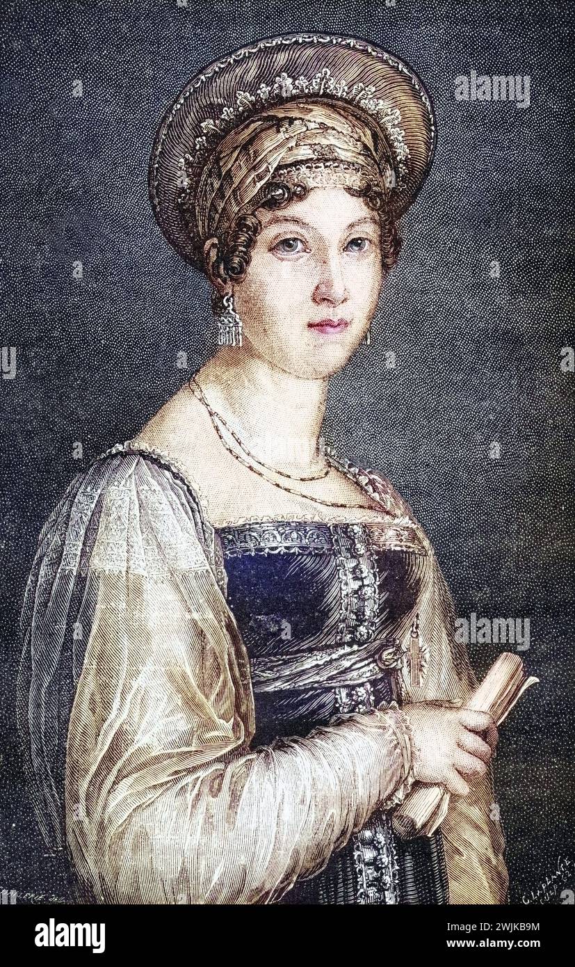 Mademoiselle Mars, Anne-Francoise-Hippolyte Boutet, 1779-1847. Schauspielerin an der Comedie-Francaise, Historisch, digital restaurierte Reproduktion von einer Vorlage aus dem 19. Jahrhundert, Datum nicht angegeben Stockfoto
