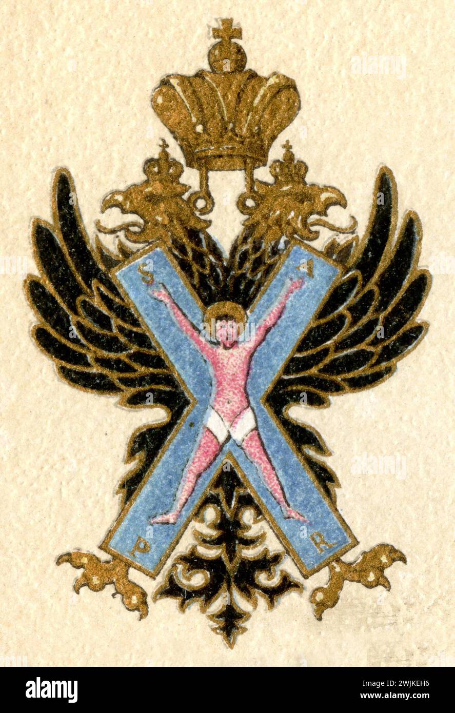 Orden des Heiligen Andreas, Russland (Enzyklopädie, 1888), Orden des heil Andreas, Russland Stockfoto