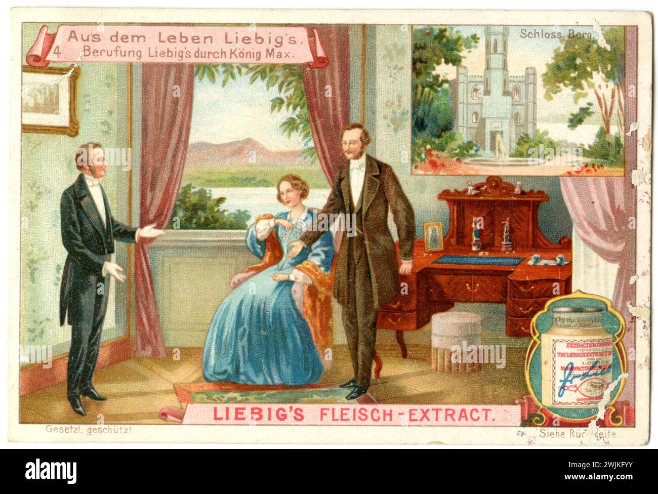 Justus von Liebig (1803–1873), deutscher Chemiker, (, ), Justus von Liebig (1803–1873), deutscher Chemiker, Berufung durch König Max Stockfoto