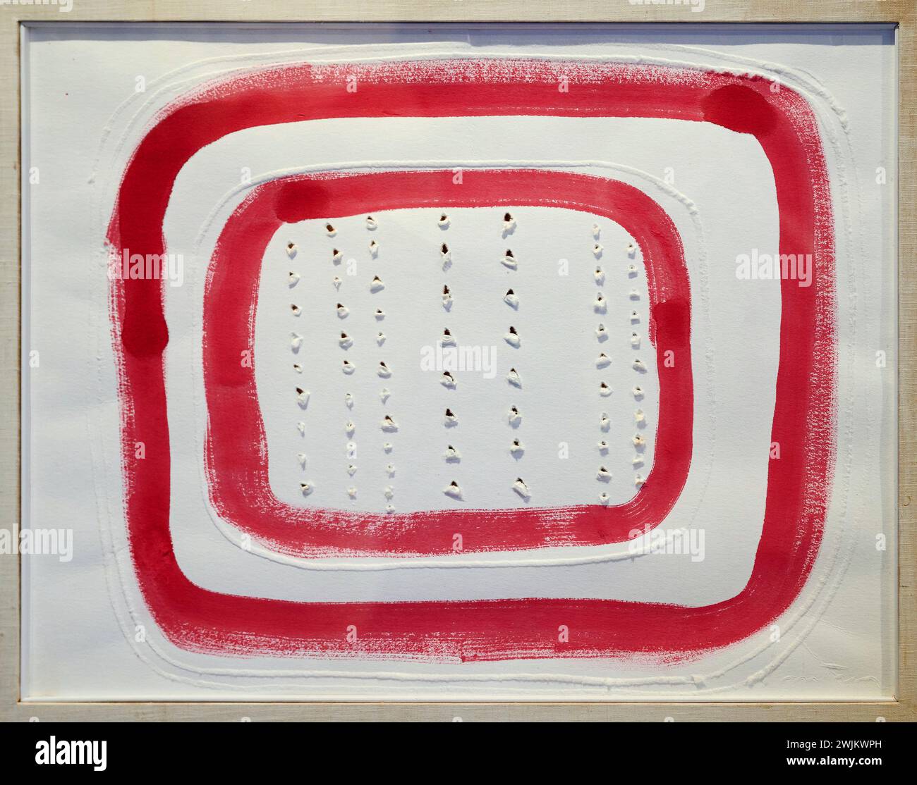 Concetto spaziale - acquarello su carta assorbente - Lucio Fontana - 1968 - Bergamo , Galleria d'Arte Moderna e Contemporanea Stockfoto