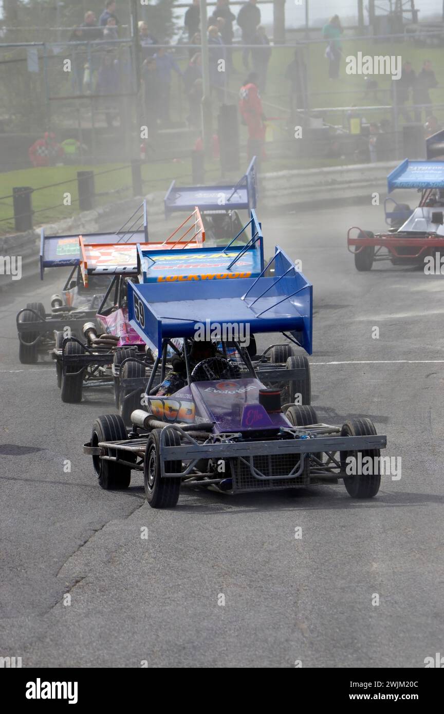 Banger Racing,Skegness, Lincolnshire, England, Vereinigtes Königreich, Stockfoto