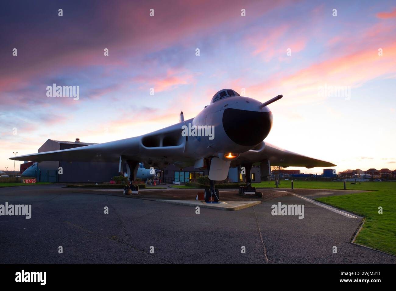 Avro Vulcan, B2, XM603, Avro Heritage Museum, Woodford, Stockport, Manchester, England, Vereinigtes Königreich, Stockfoto